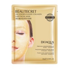Гидрогелиевая маска с золотом golden luxury collagen lady facial mask 28g Bioaqua