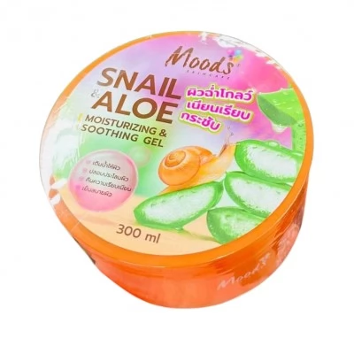 Зволожуючий гель для обличчя і тіла Snail & Aloe Soothing Gel Moods фото 1