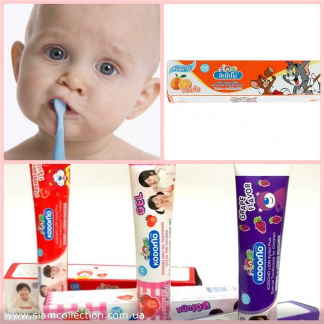 Купить детскую зубную пасту из Таиланда по лучшей цене в Украине в интернет-магазине тайской косметики SiamCollection